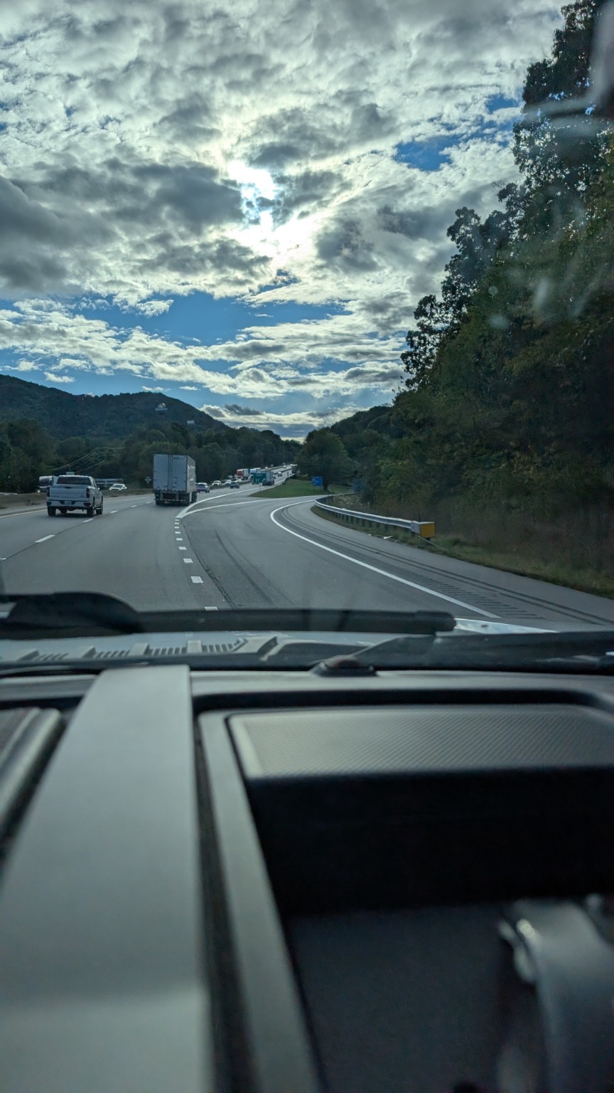 Road through the North Carolina mountains