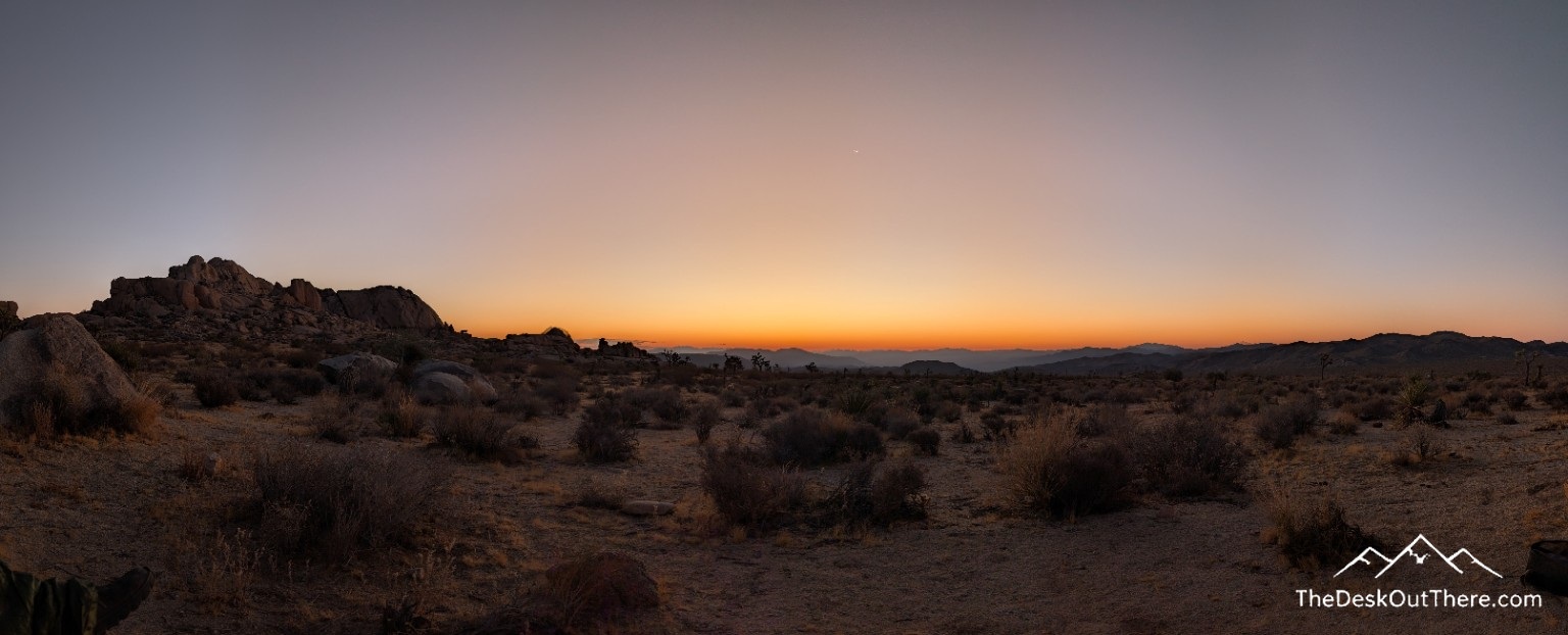 Sunrise panorama at the Rock